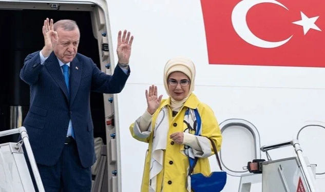 Cumhurbaşkanı Erdoğan'ı taşıyan uçak ABD'ye indi