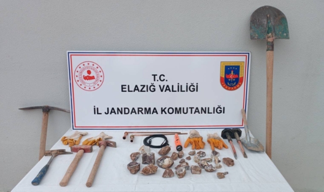 Elazığ’da kaçak kazı yapan şüpheli yakalandı