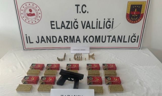 Elazığ’da ruhsatsız tabanca ele geçirildi
