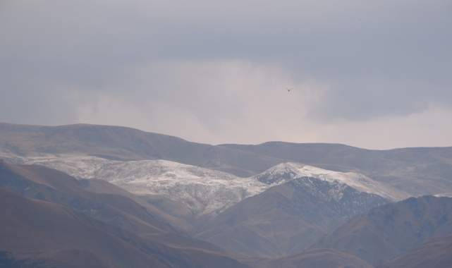 Erzurum'a yılın ilk karı yağdı!