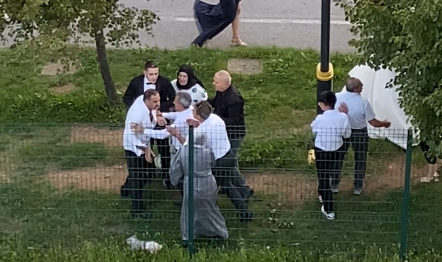 Gelin ve damat düğün günlerinde kavganın ortasında kaldı