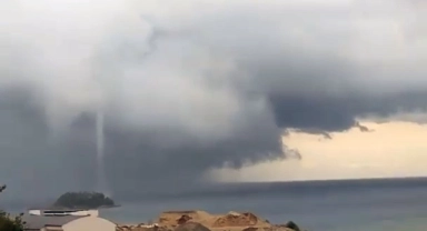Giresun'da denizde hortum paniği!