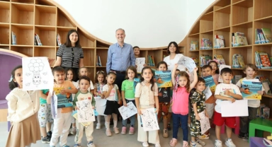 İnegöl'ün ilk çocuk kitaphanesinde 'Masal' heyecanı
