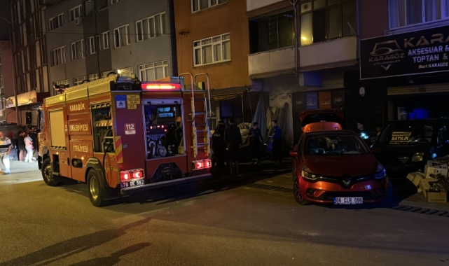 İş yerinde korkutan yangın