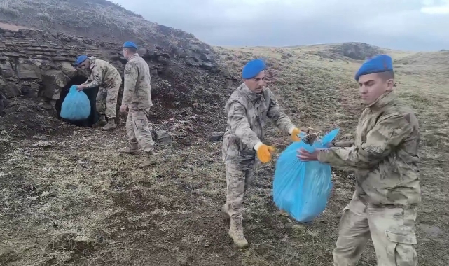 Jandarmadan tabya temizlik ve bakım operasyonu