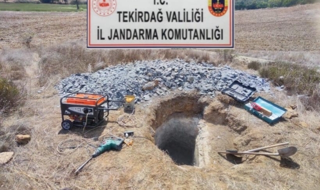 Kaçak kazı yapanlara operasyon