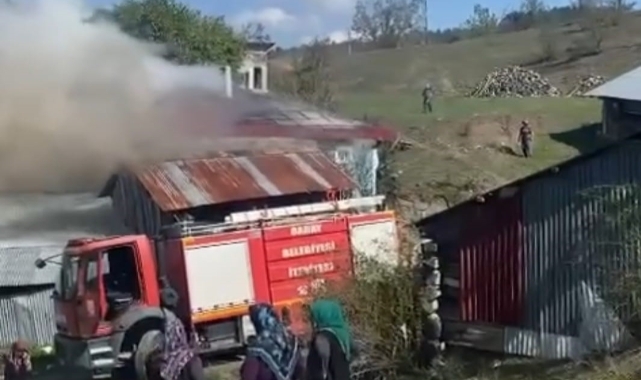 Kastamonu'da korkutan ev yangını