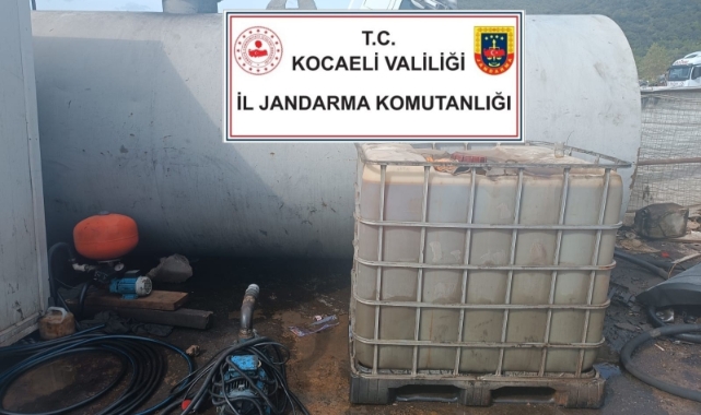 Kocaeli'de 25 bin litre kaçak akaryakıt ele geçirildi