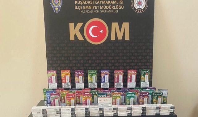 Kuşadası'nda kaçak sigara operasyonu