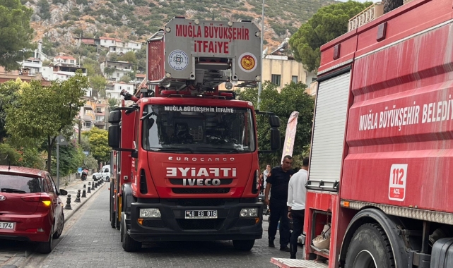 Milas’ta ev yangını