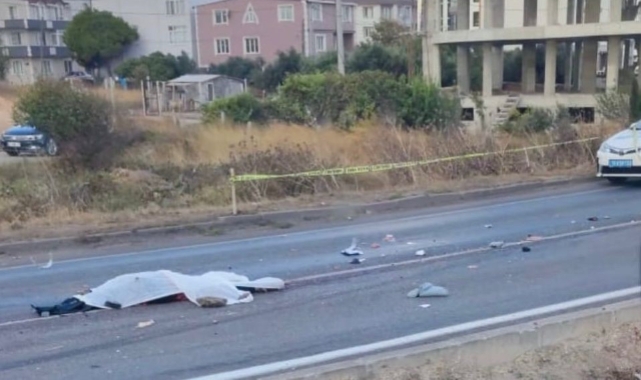 Motosikletiyle otobüsün altında kalan genç astsubay hayatını kaybetti