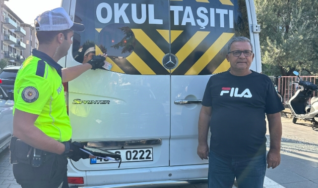 Muğla'da okul çevresi ve servis araçları denetlendi