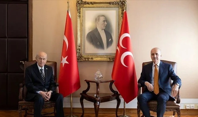 Numan Kurtulmuş'tan Devlet Bahçeli'ye ziyaret