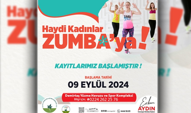 Osmangazi'de kadınlar için zumba dersleri başlıyor