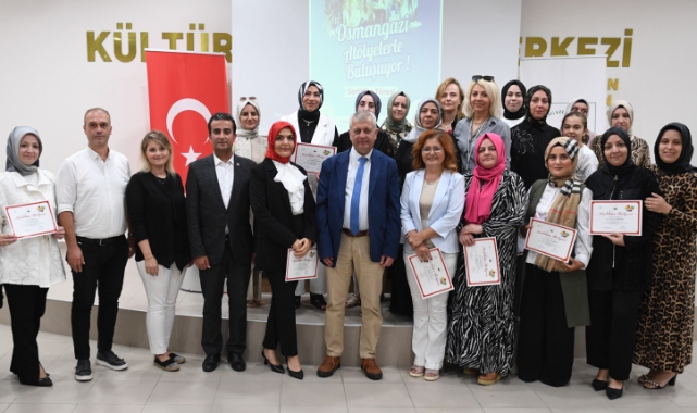 Osmangazi'de kursiyerler sertifikalarını aldı