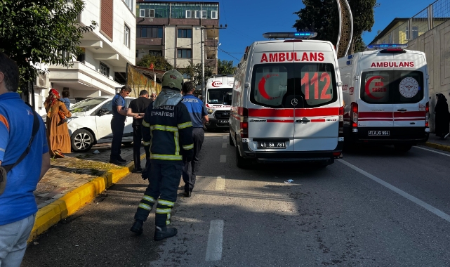 Otomobil evin bahçesine daldı