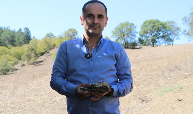 Piknik için gittiği derede göktaşı bulduğunu iddia etti
