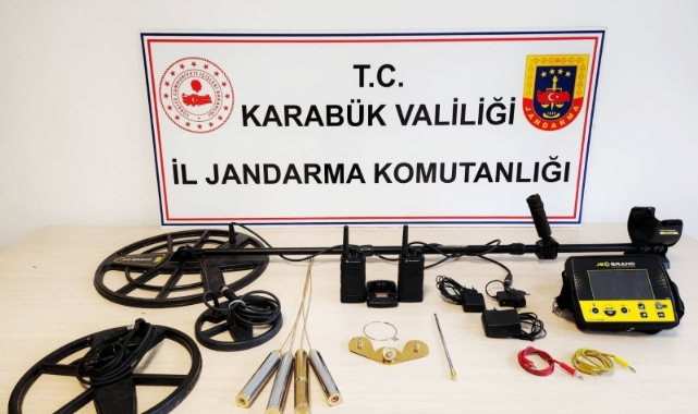 Safranbolu'da define arayan şahıslar yakalandı