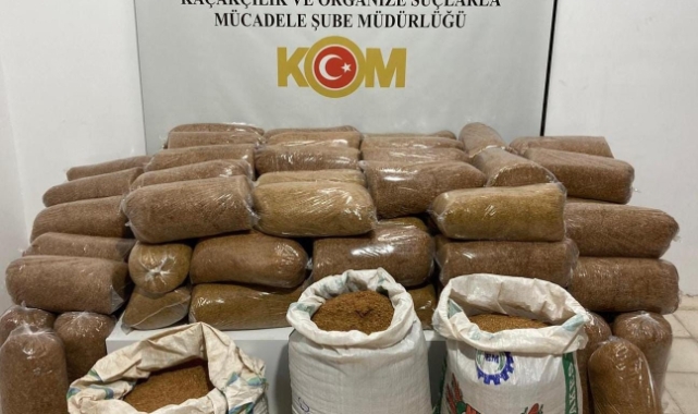 Samsun'da 435 kilo kaçak tütün ele geçirildi