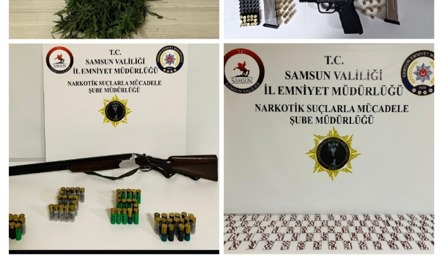 Samsun'da uyuşturucu operasyonu