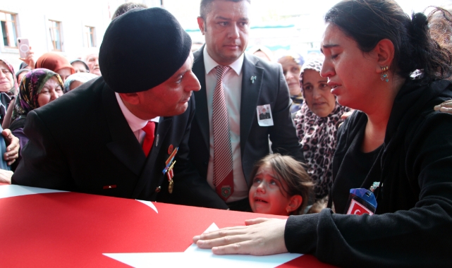 Şehide acı veda!