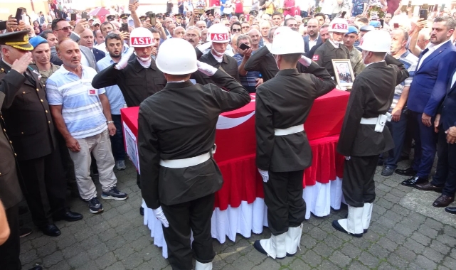 Şehit üsteğmen Ömer Fatih Ayar'a veda