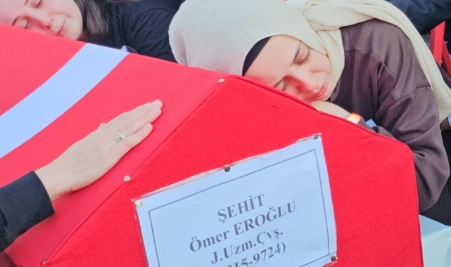 Şehit Uzman Çavuş Ömer Eroğlu son yolculuğuna uğurlandı