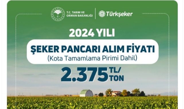 Şeker pancarının alım fiyatı belirlendi