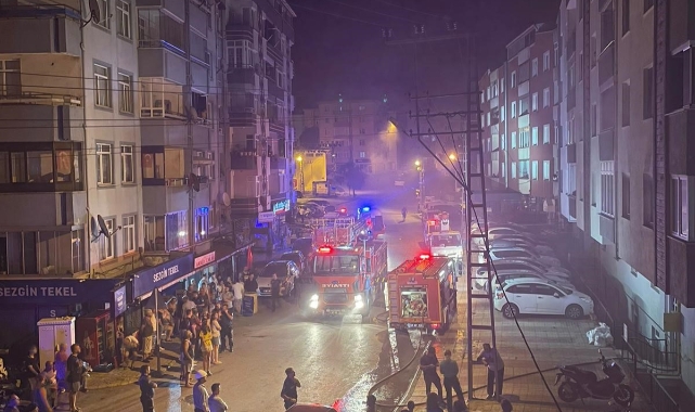 Sinop'ta priz evi yaktı