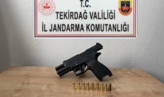 Tekirdağ'da ruhsatsız silah operasyonu