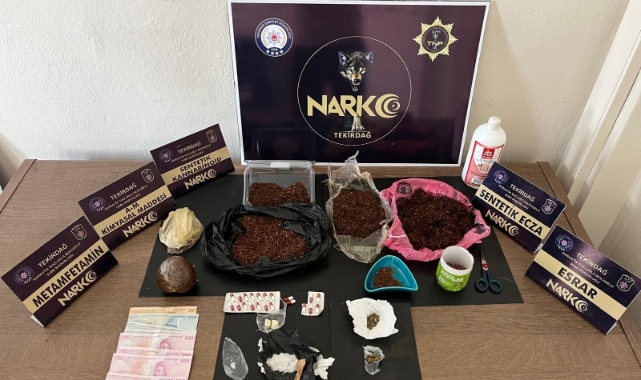 Tekirdağ'da uyuşturucu operasyonu
