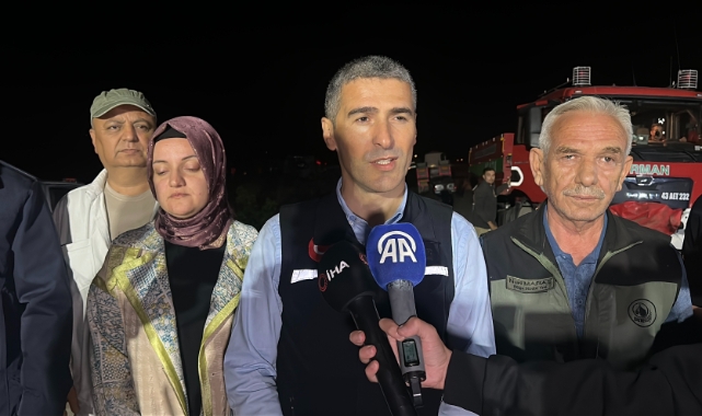 Uşak’taki orman yangınına müdahale sürüyor