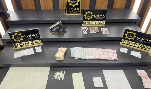 Uşak'taki uyuşturucu operasyonunda 9 şüpheli tutuklandı