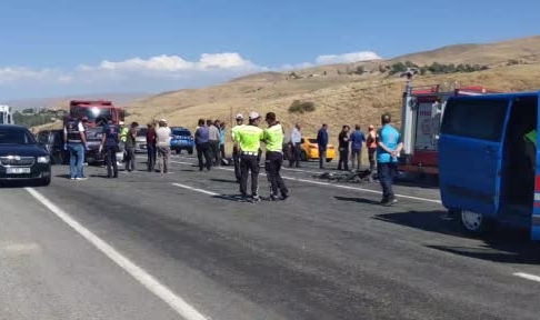 Van'da feci kaza