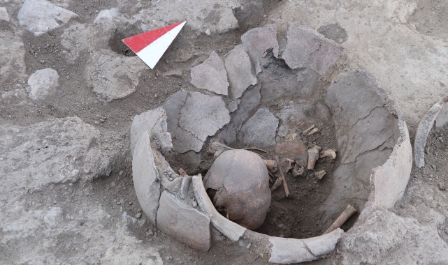 Yassıhöyük kazı alanında 6 bin yıllık kafatası bulundu