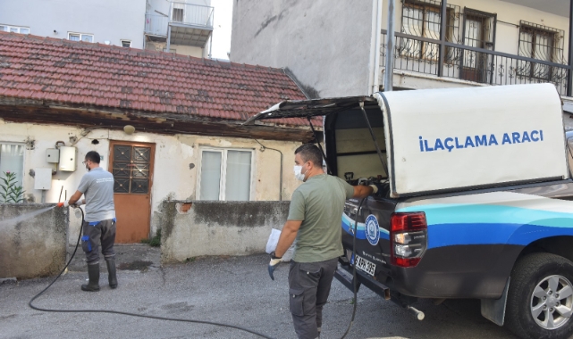 Yıldırım'da ilaçlama çalışmaları devam ediyor