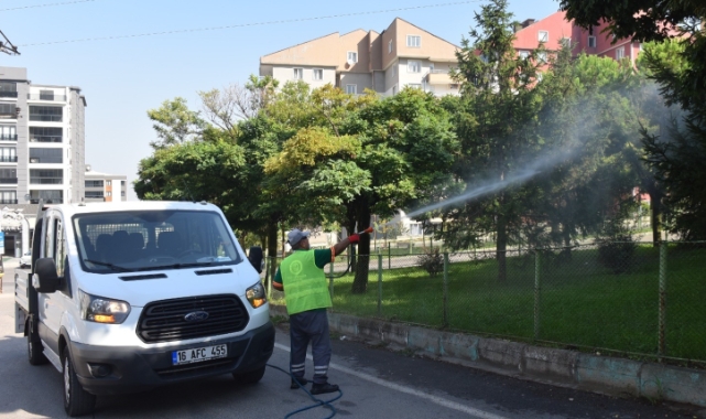 Yıldırım'da ilaçlama çalışmaları devam ediyor