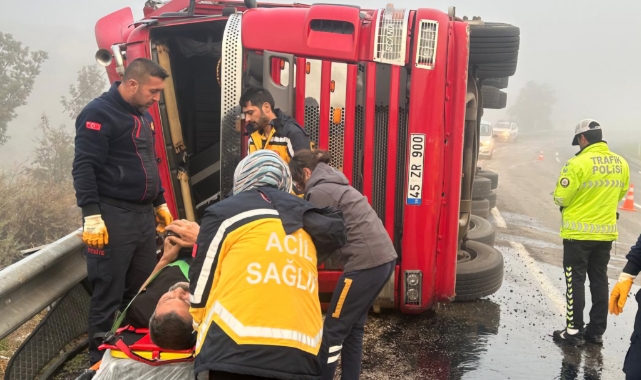 Yoğun sis kazaya sebep oldu