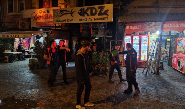 Zonguldak'ta av malzemeleri dükkanında yangın