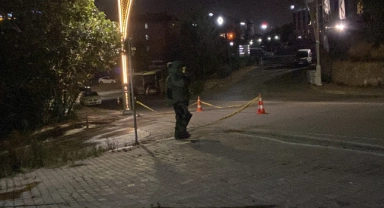 Ağaca asılı şüpheli paketten kamp çadırı çıktı