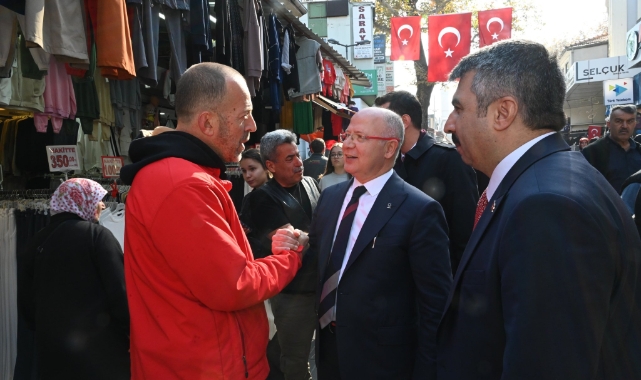 AK Parti Bursa İl Başkanı Davut Gürkan'dan esnaf ziyareti