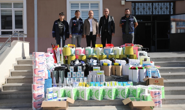 Akyurt Belediyesi'nden okullara temizlik desteği