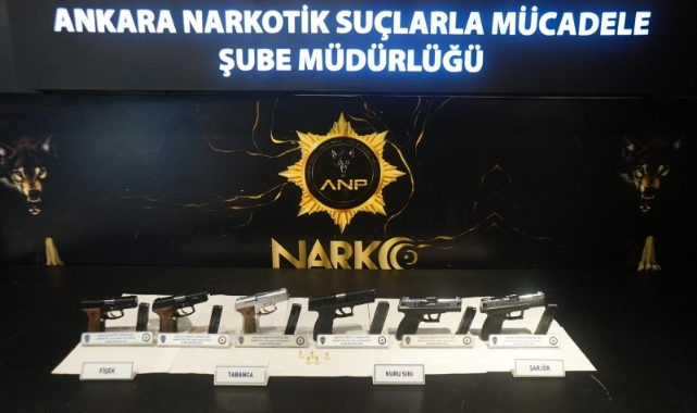 Ankara'da 6 adet ruhsatsız tabanca ele geçirildi