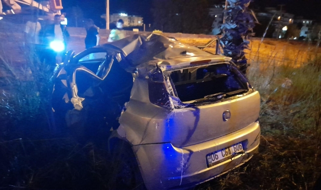 Antalya'da kontrolden çıkan otomobil takla attı: 1 ölü, 3 yaralı