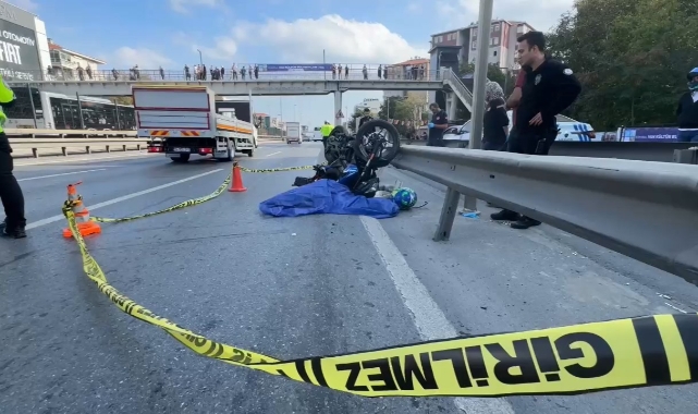 Avcılar'da motosiklet sürücüsü hayatını kaybetti