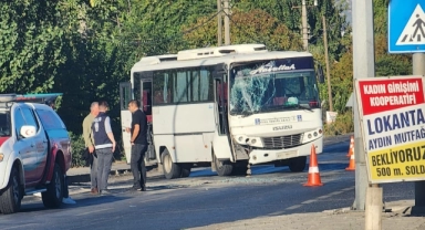 Aydın'da işçi servisleri çarpıştı! 15 yaralı