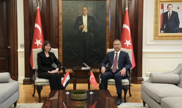 Bakan Yerlikaya, Irak Göç ve Yerinden Edilmişler Bakanı Jabro ile bir araya geldi