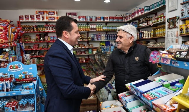 Başkan Bora Balcıoğlu esnafla bir araya geldi