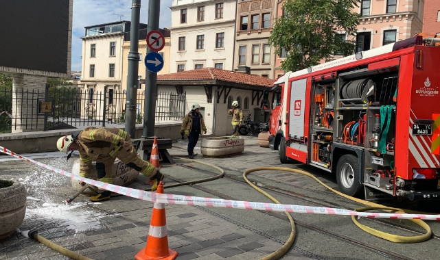 Beyoğlu’nda trafo yangını