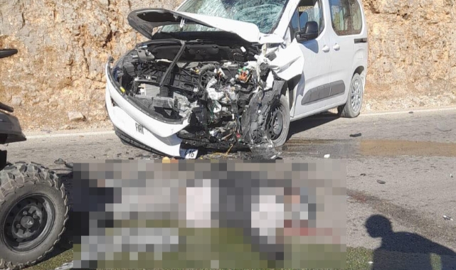 Burdur'da ATV ile ticari araç çarpıştı! 1 ölü, 1 ağır yaralı